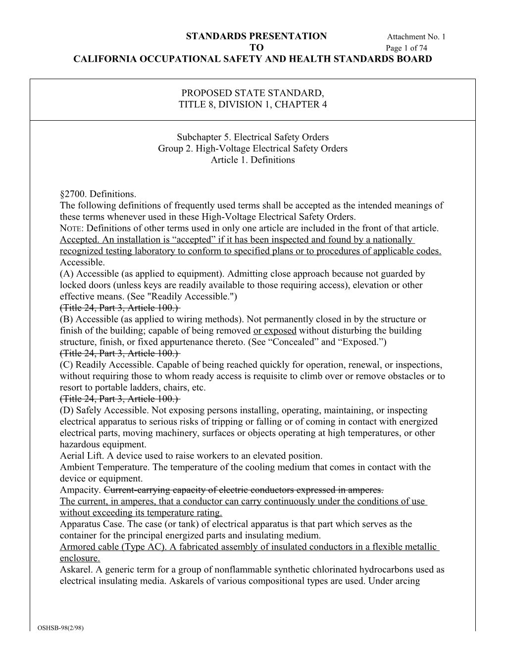 California Occupational Safety and Health Standards Board s1