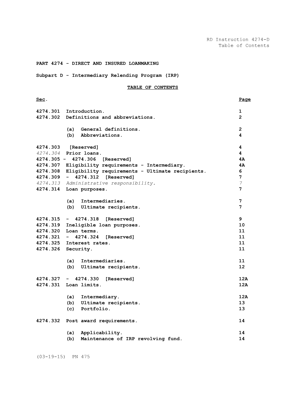 Part 1948 - Rural Development