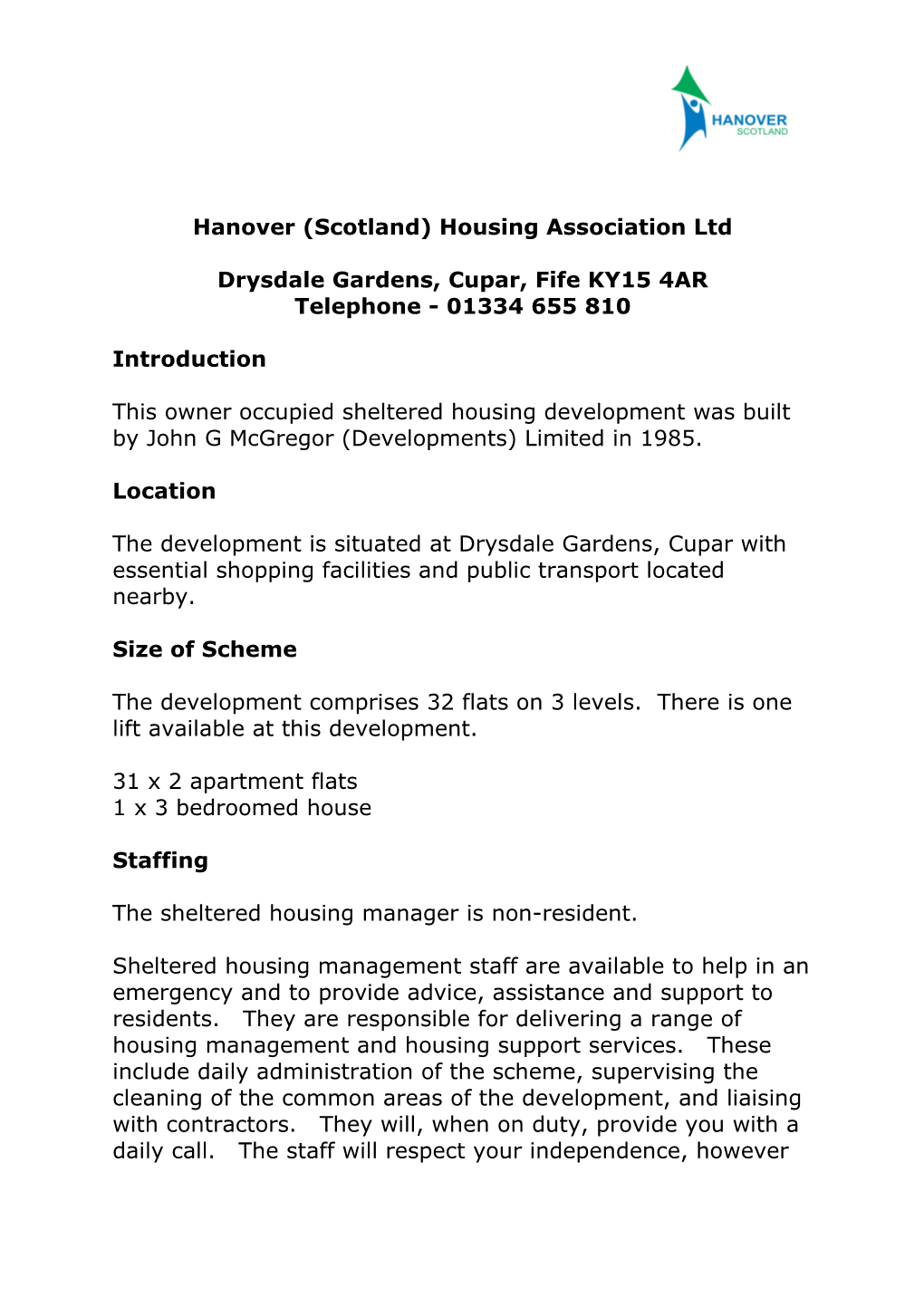 Hanover (Scotland) Housing Association Ltd
