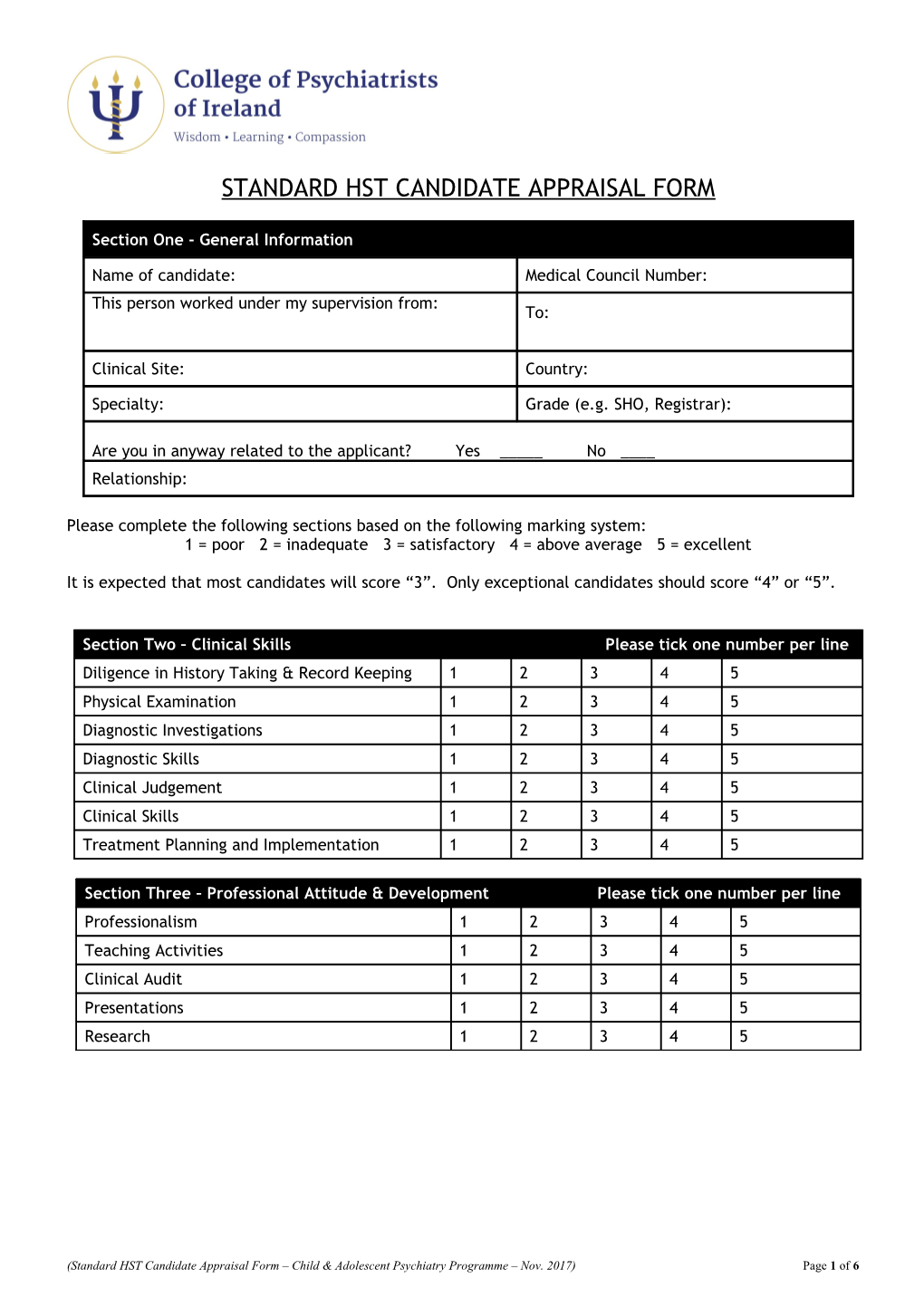 Section One - General Information