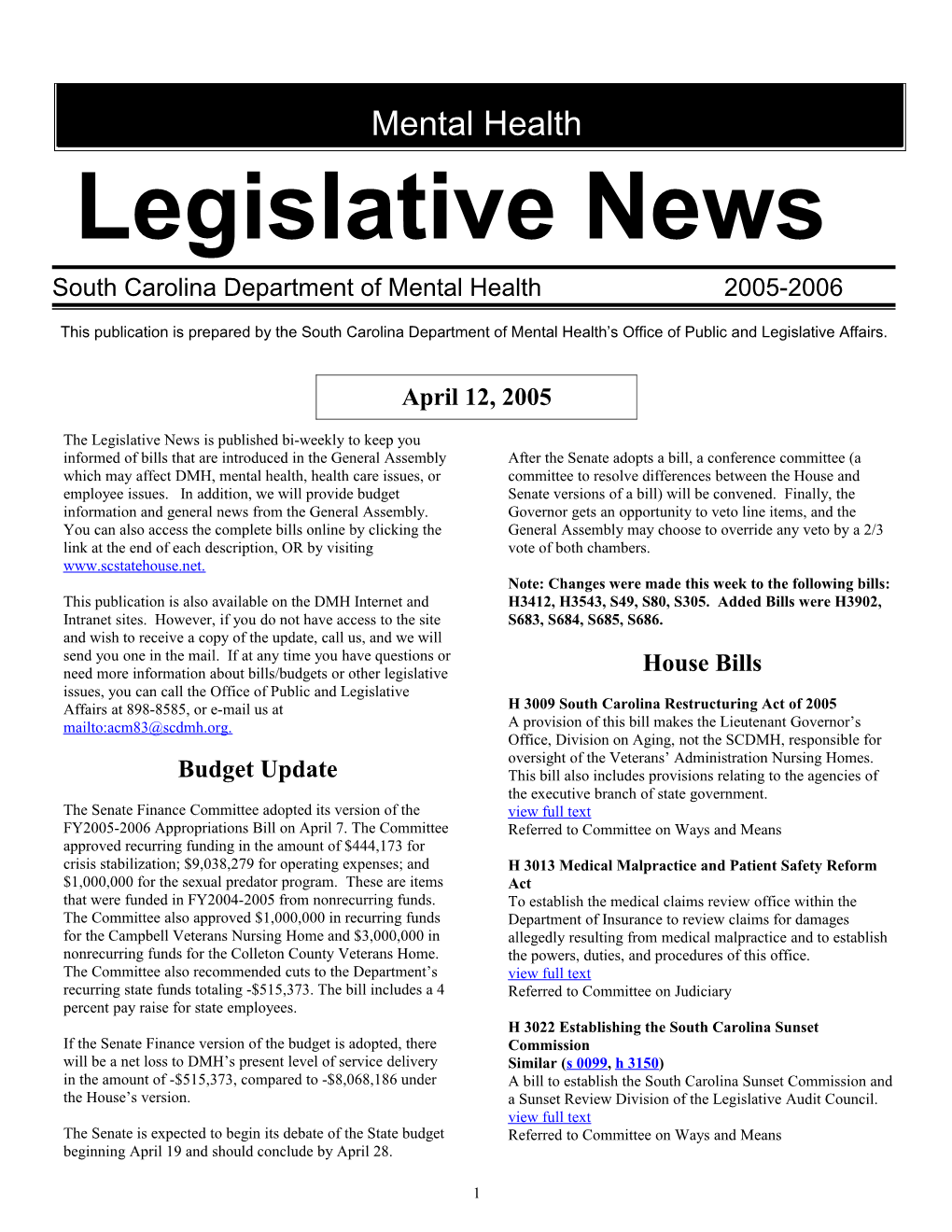 Legislative News s1