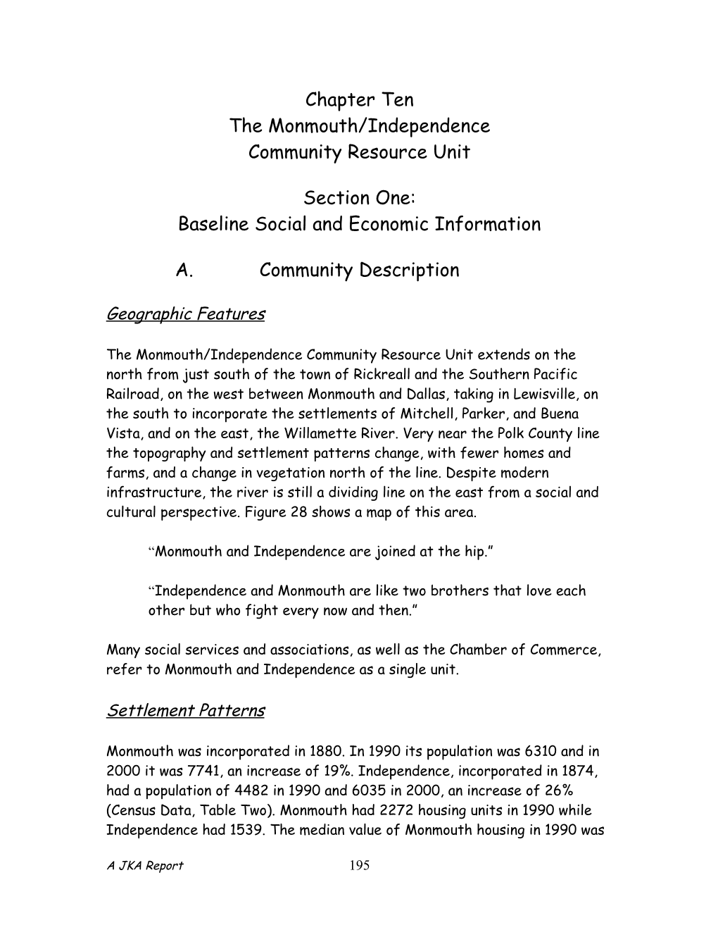 Baseline Social and Economic Information s2