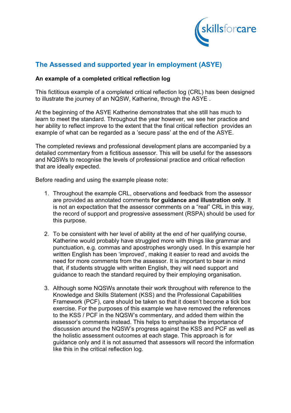 Guidance on Using the Annotated CRL