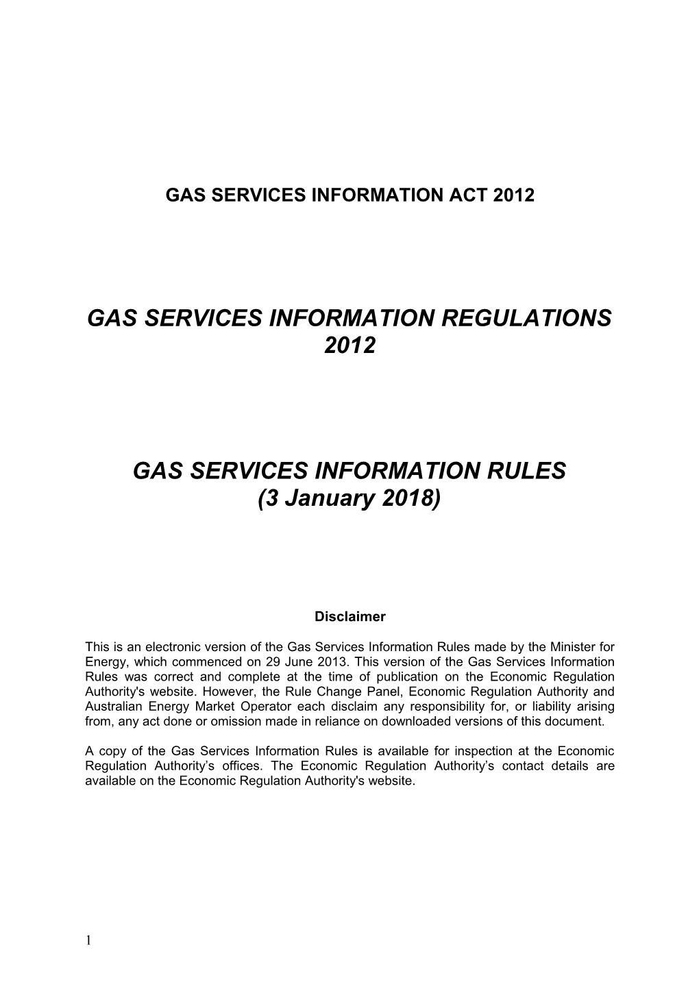 Gas Services Information Act 2012