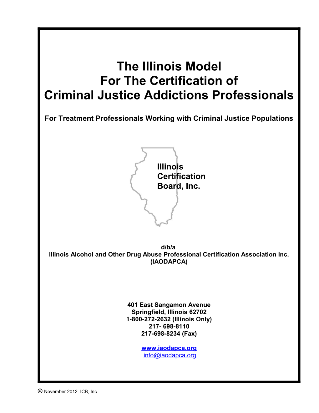 Criminal Justice Addictions Professionals