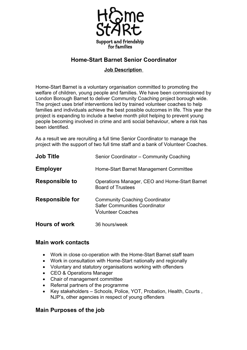 Job Description Coordinator