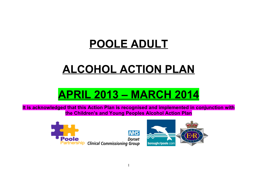 Alcohol Action Plan