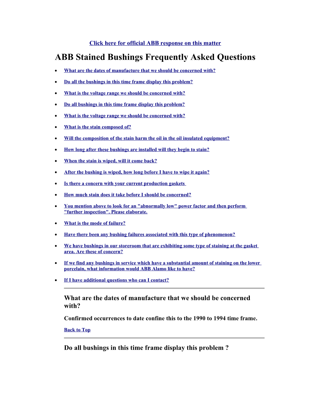 Click Here for Official ABB Response on This Matter