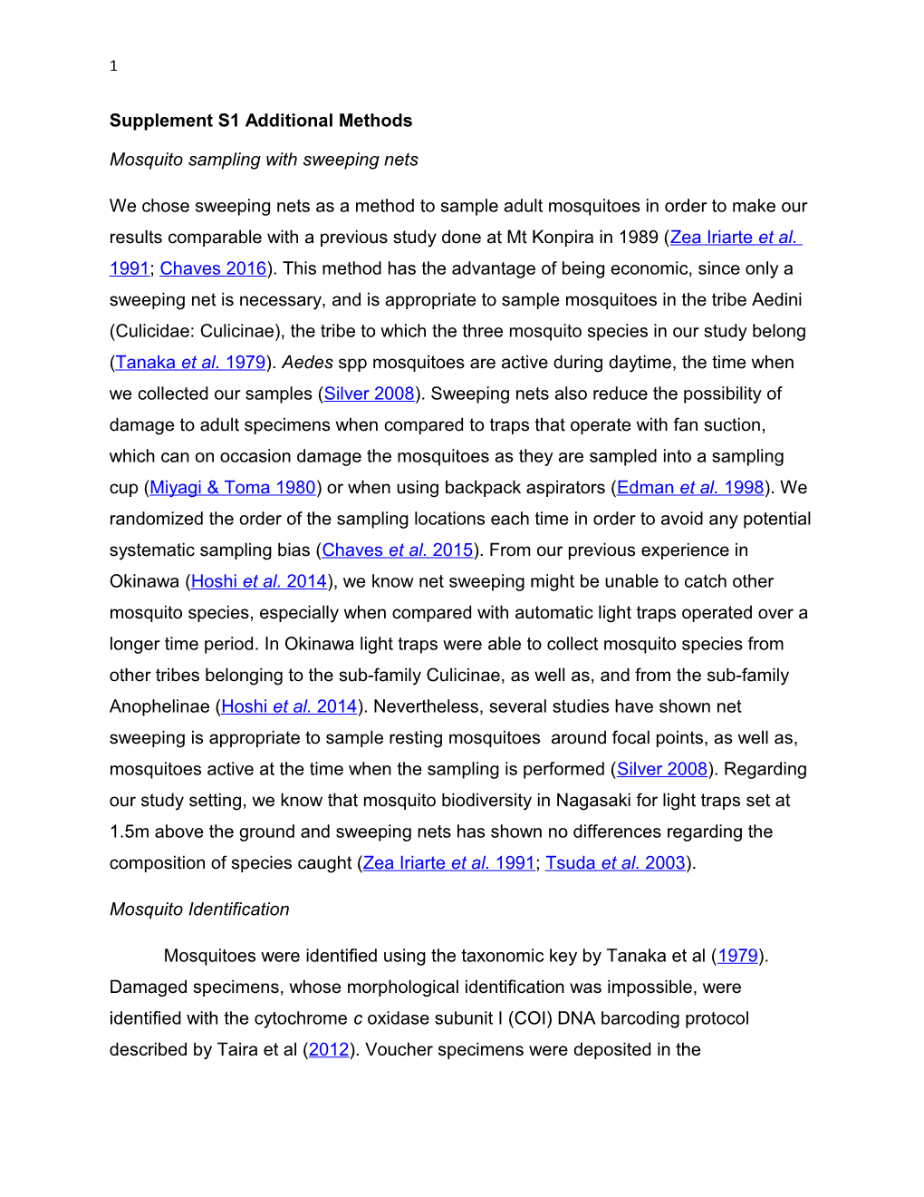 Supplement S1 Additional Methods