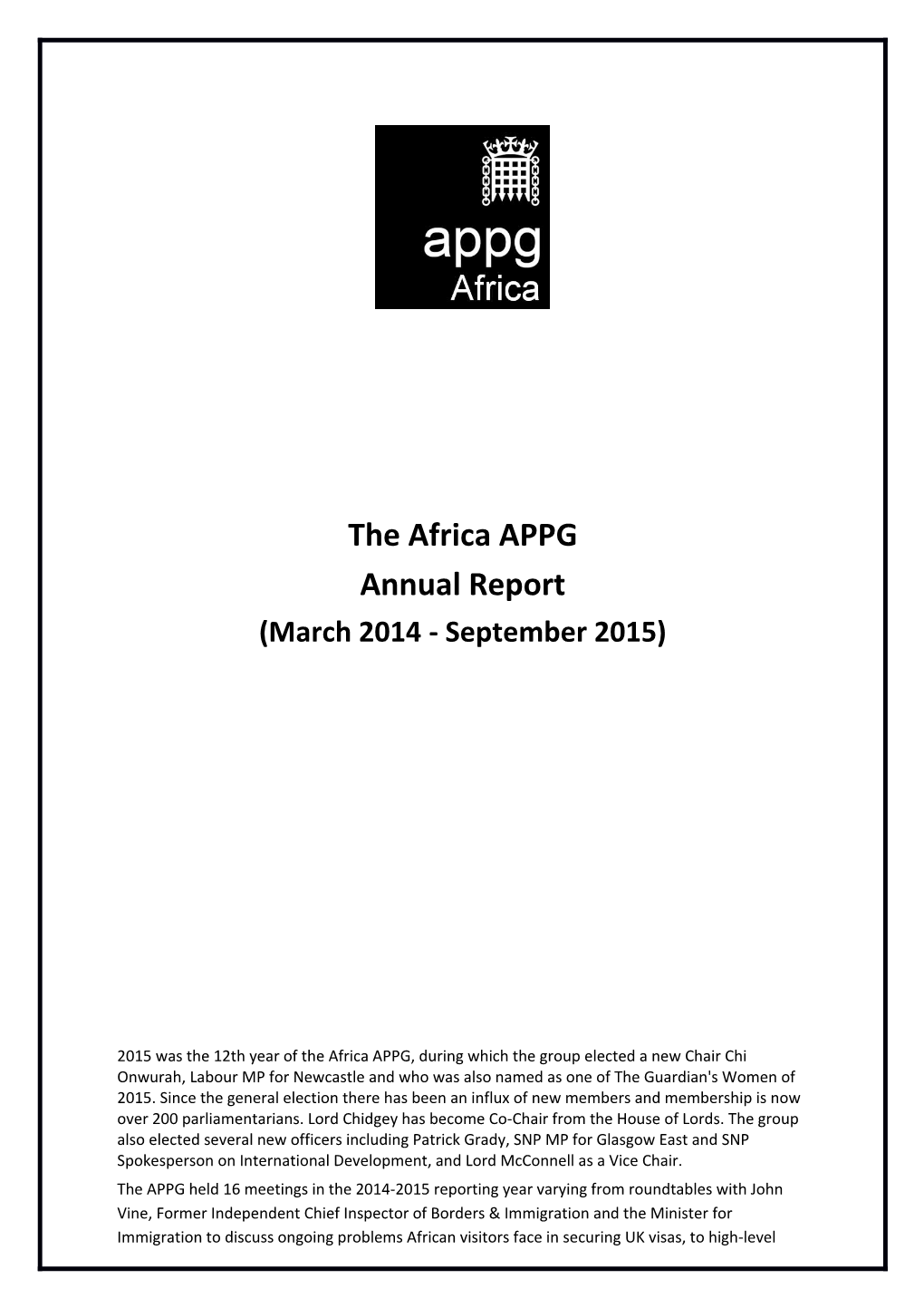 The Africa APPG