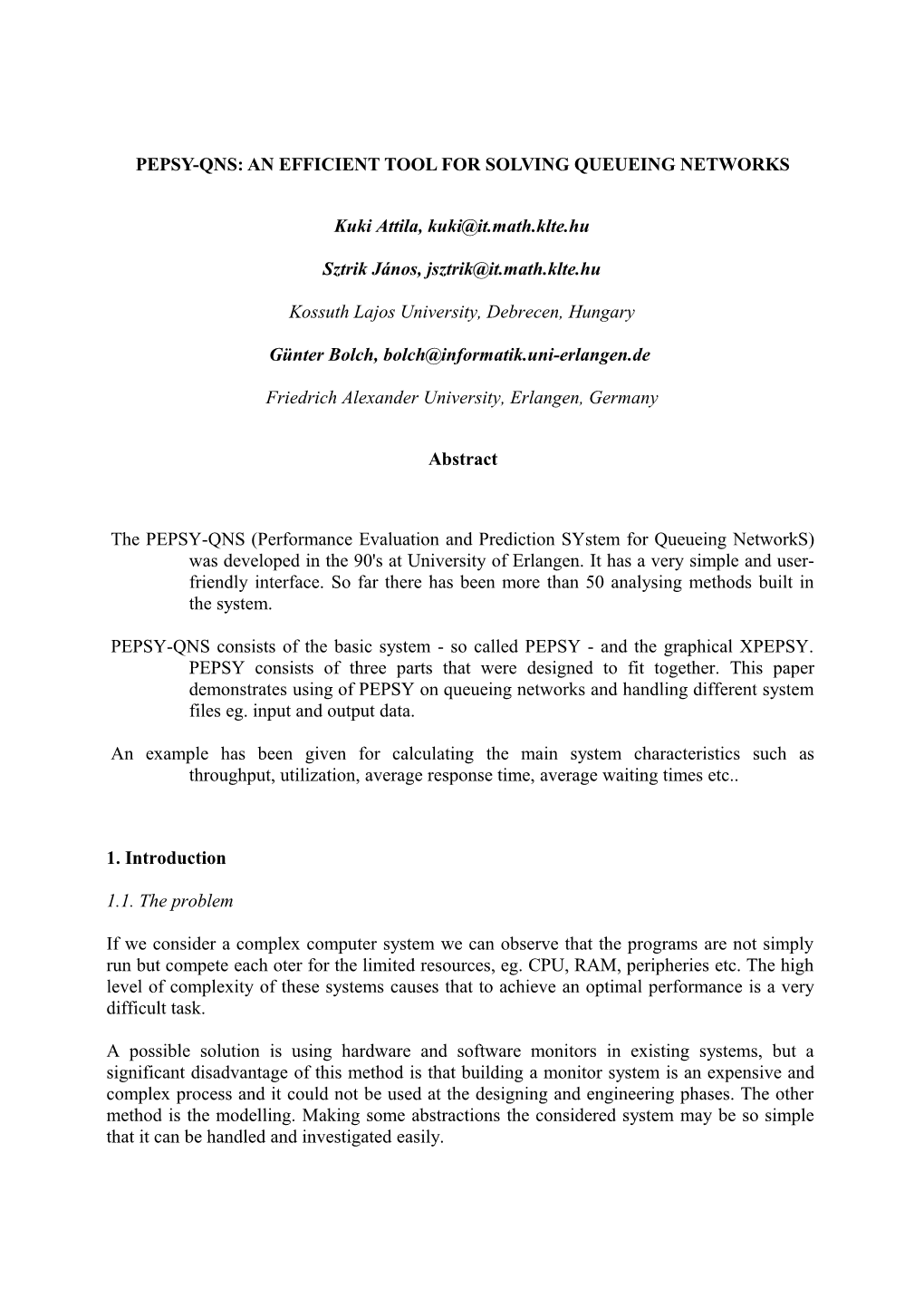 Pepsy-Qns: an Efficient Tool for Solving Queueing Networks