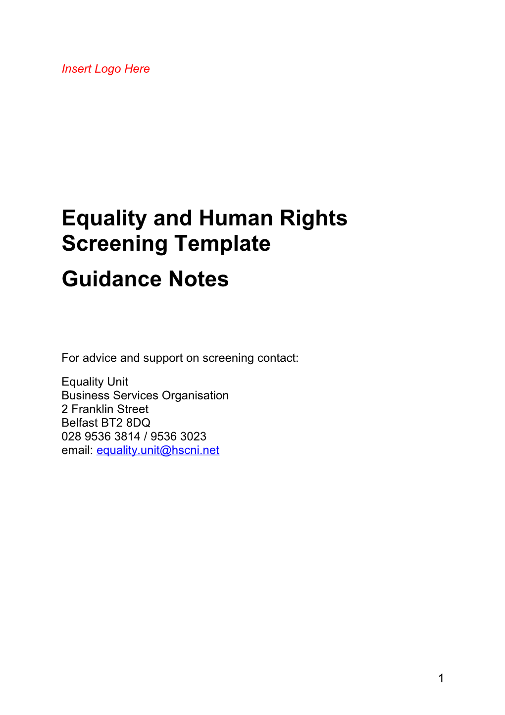 Equality and Human Rights Screening Template s1