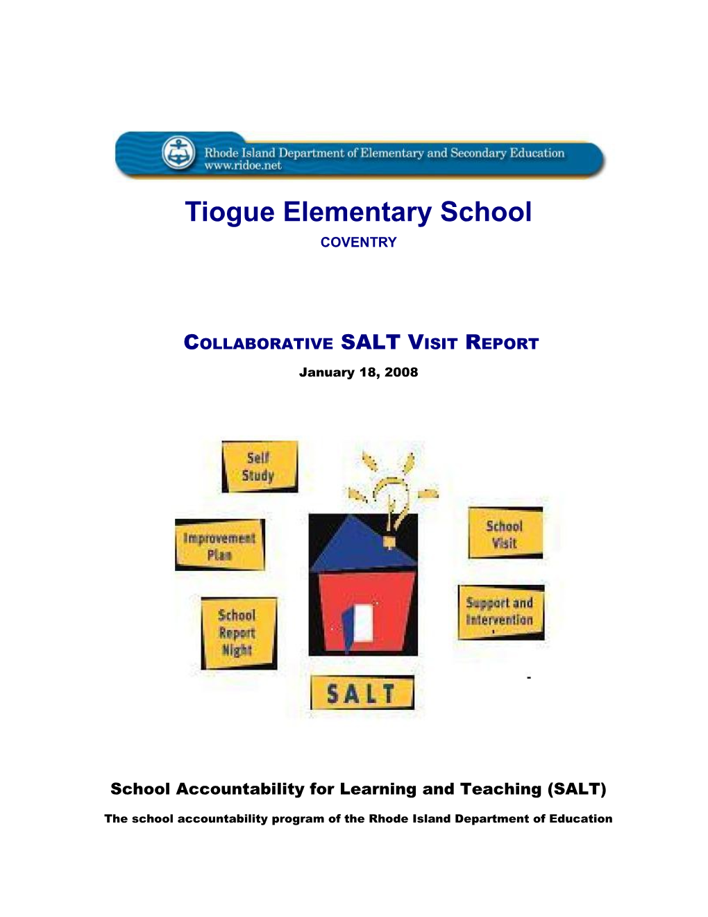 School Accountability for Learning and Teaching (SALT) s2