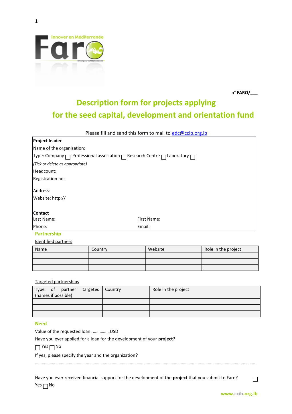 Project S Description Sheet