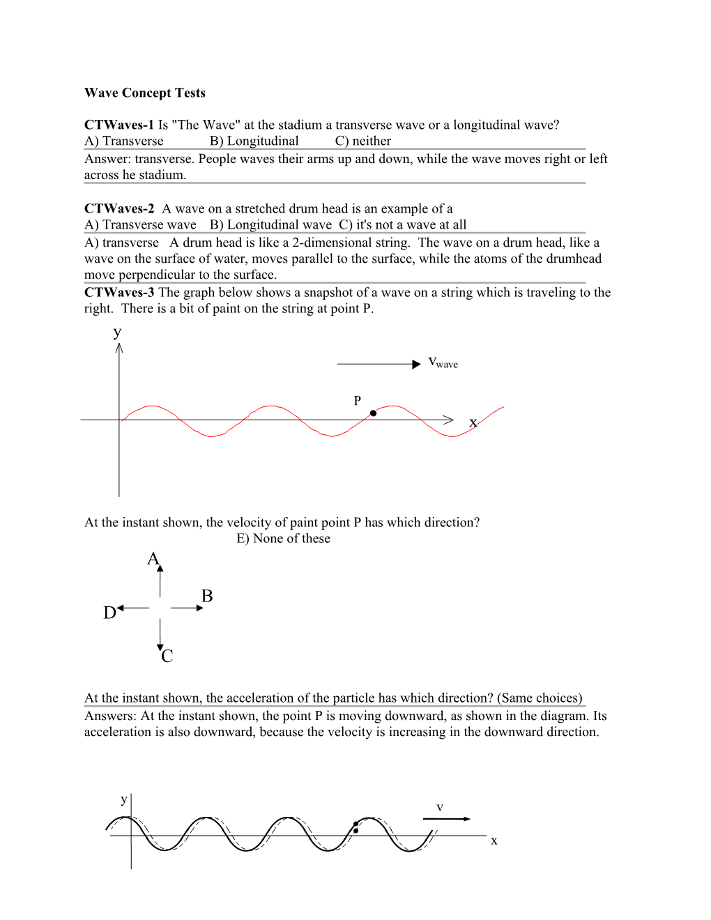 Wave Concept Tests