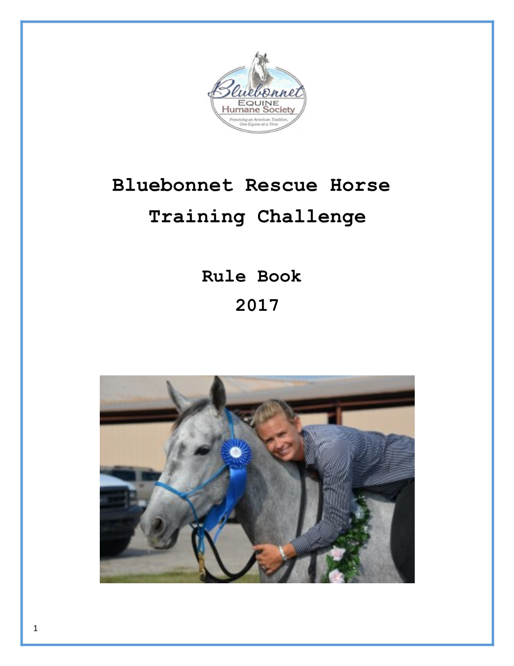 Bluebonnet Rescue Horse