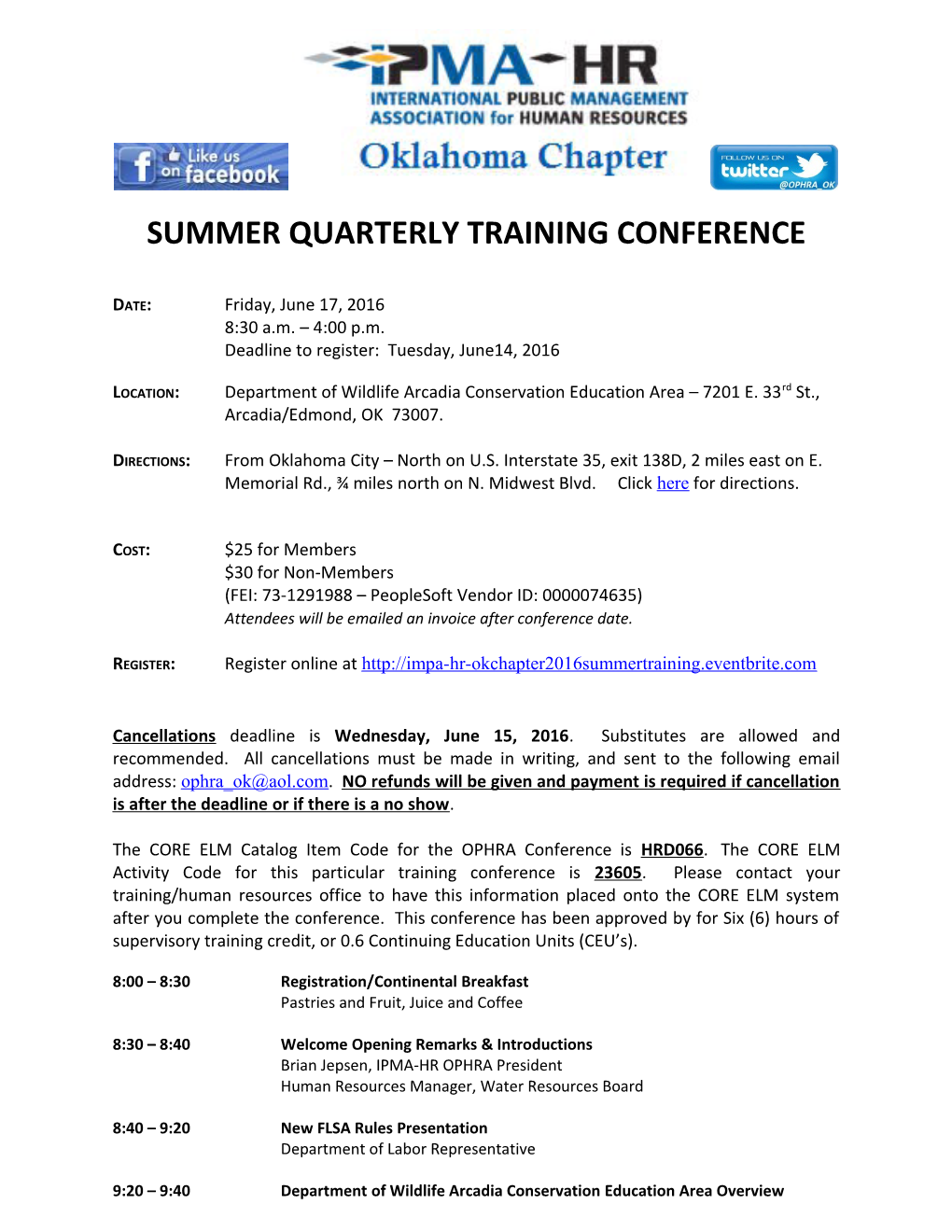 Summerquarterlytraining Conference