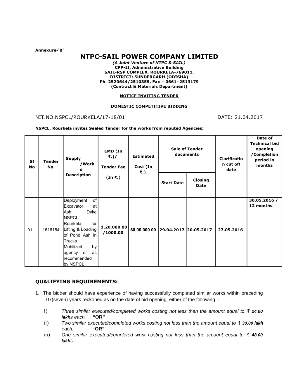 Ntpc-Sail Power Company Limited