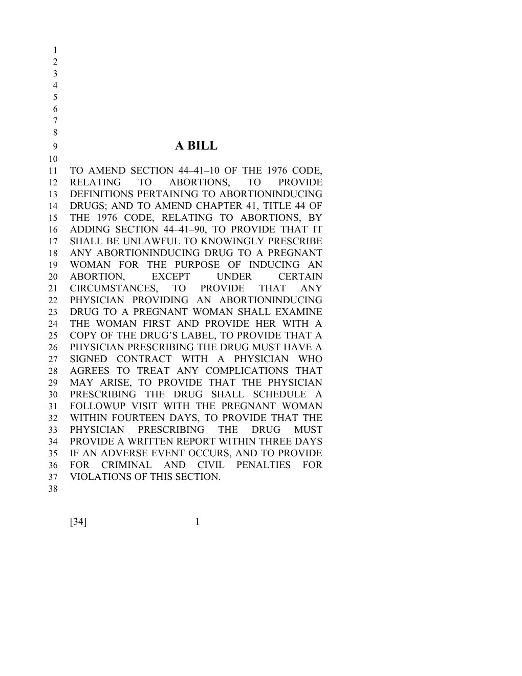 2015-2016 Bill 34 Text of Previous Version (Dec. 3, 2014) - South Carolina Legislature Online