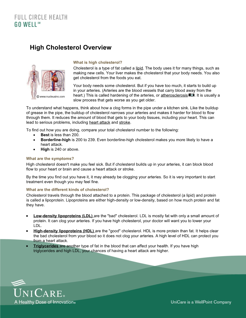 What Is High Cholesterol?