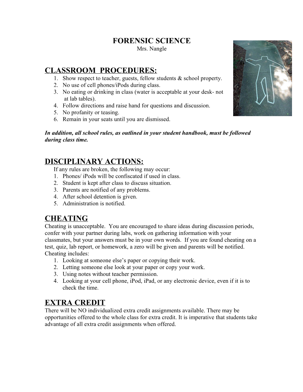 Classroom Procedures s1