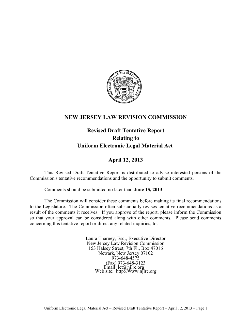 New Jersey Law Revision Commission s2