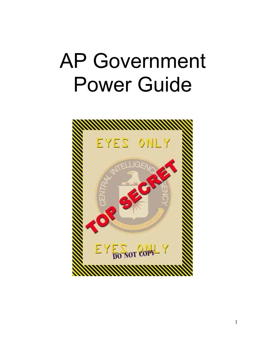 AP Government Power Guide s1