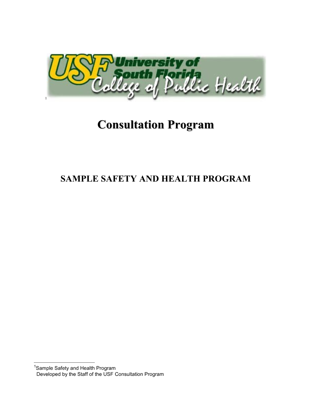 Sample Safety and Health Program