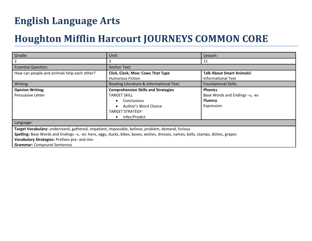 Houghton Mifflin Harcourt JOURNEYS COMMON CORE s7