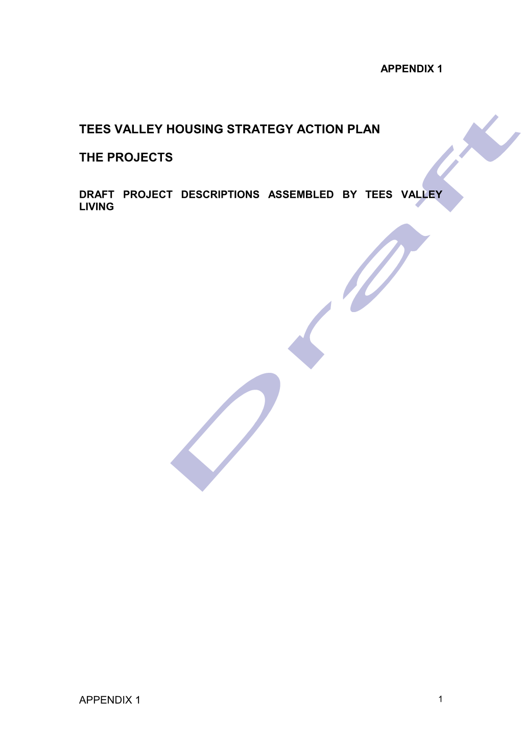 Tees Valley Housing Strategy Action Plan
