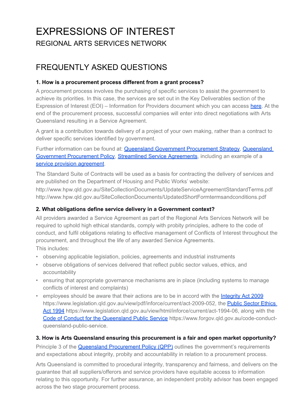 1. How Is a Procurement Process Different from a Grant Process?