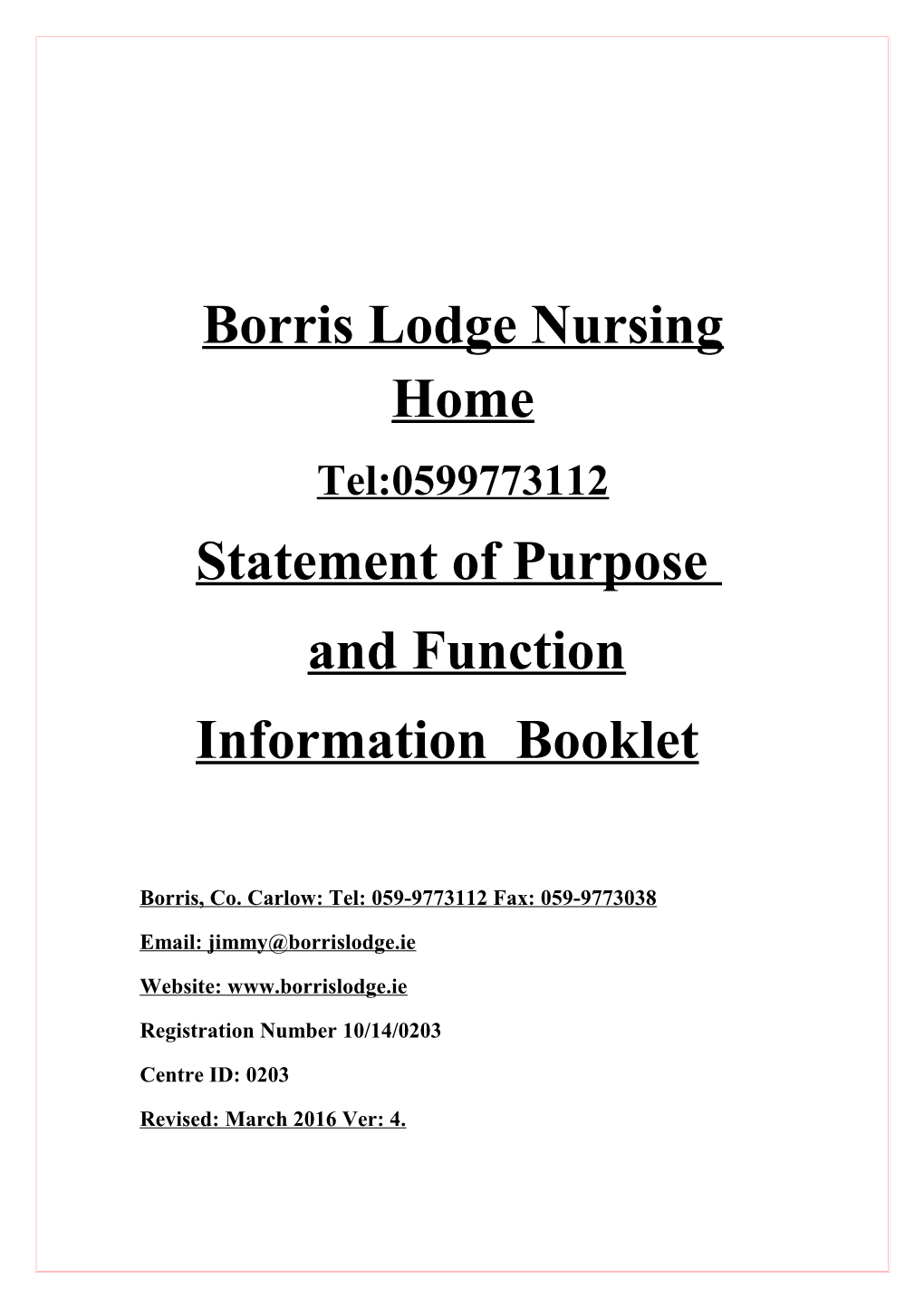 Borris Lodge Nursing Home