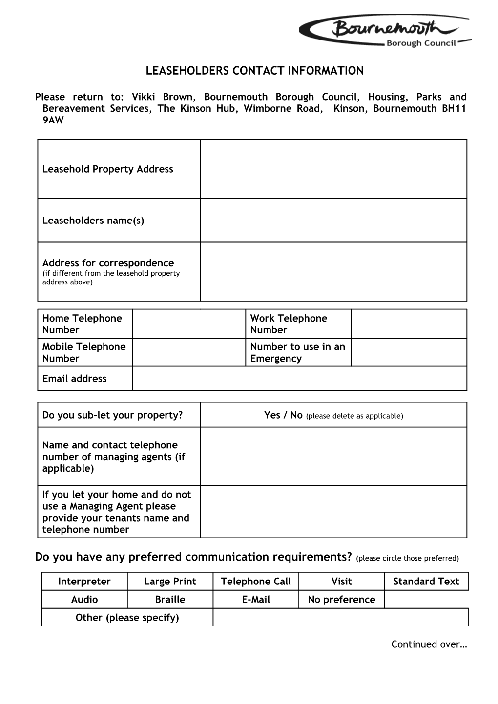 Contact-Information-Form