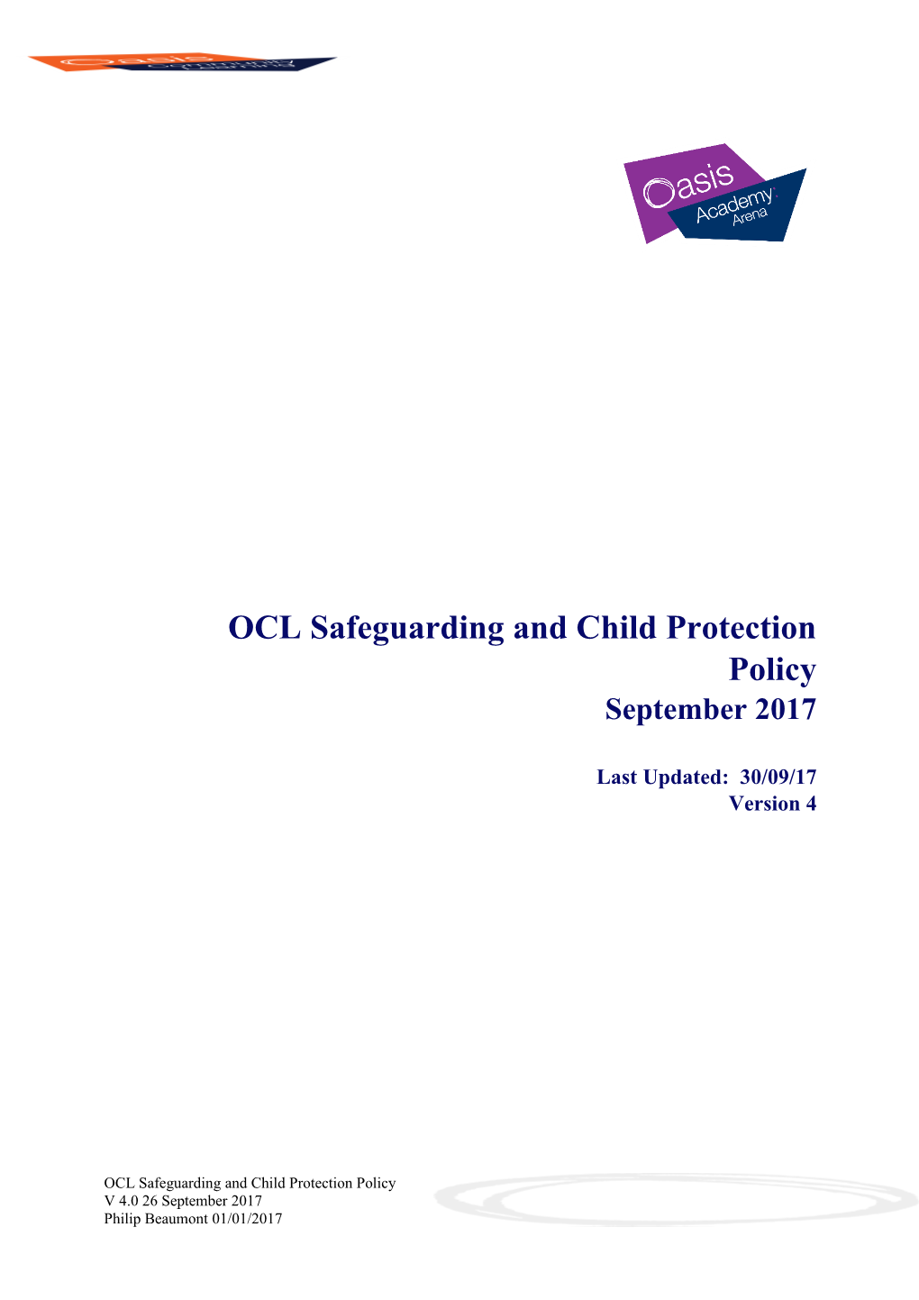 OCL Safeguarding and Child Protection Policy