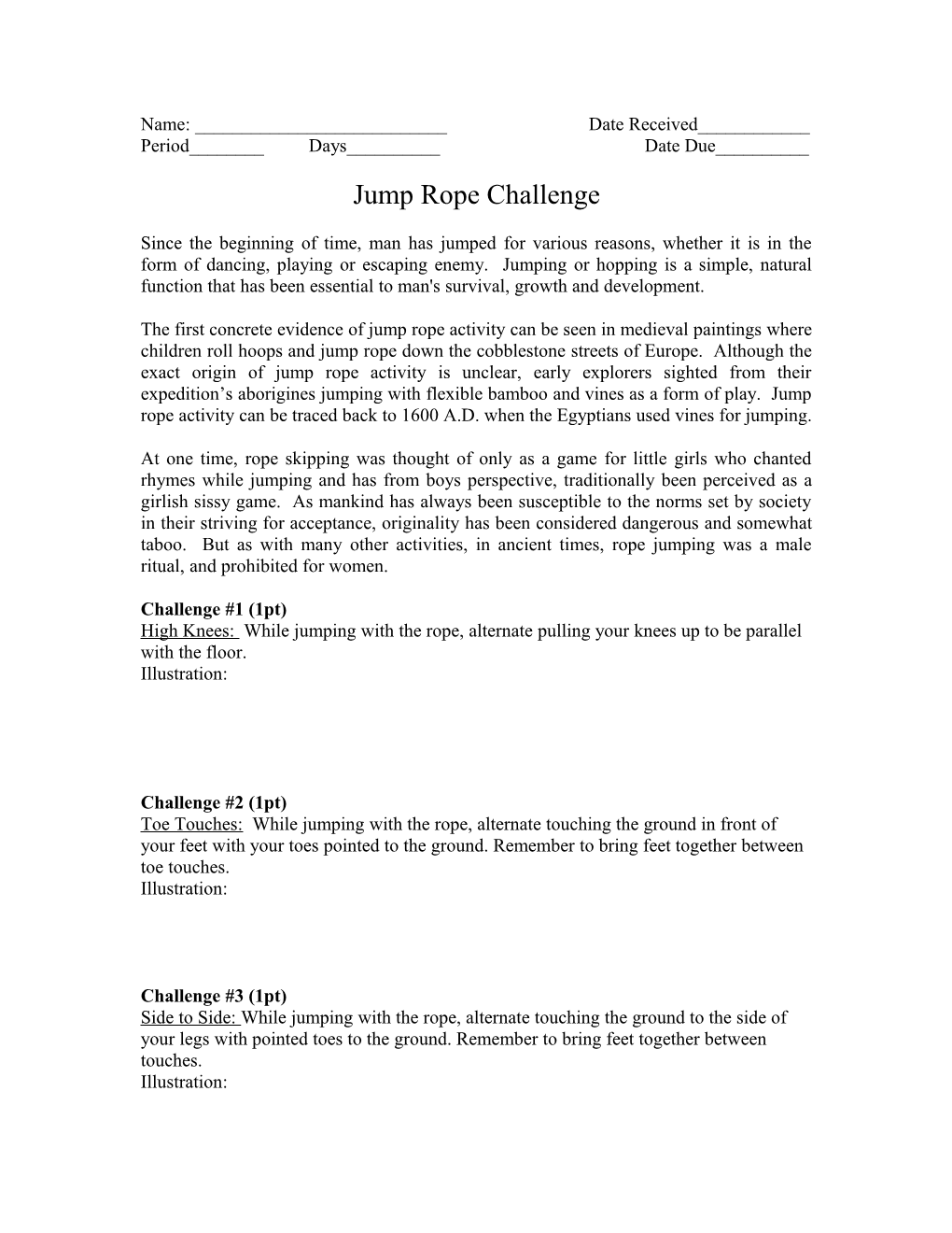 Jump Rope Challenge