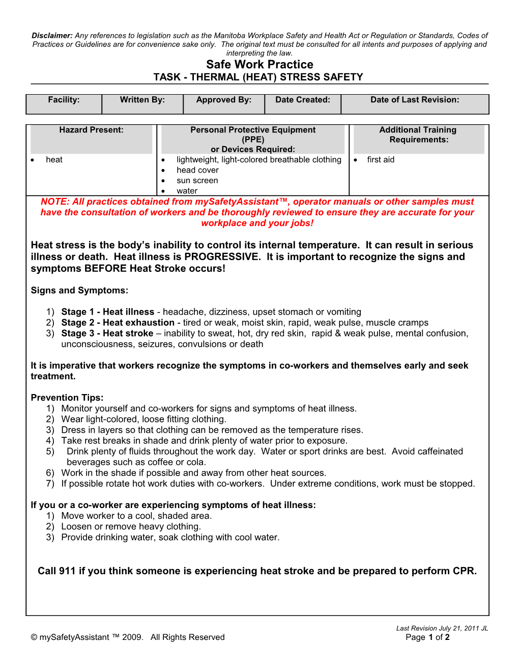 Safe Work Procedure s4