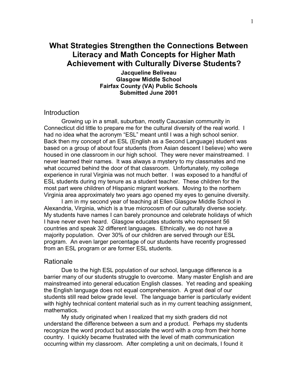 What Strategies Strengthen the Connections Between Literacy and Math Concepts for Higher