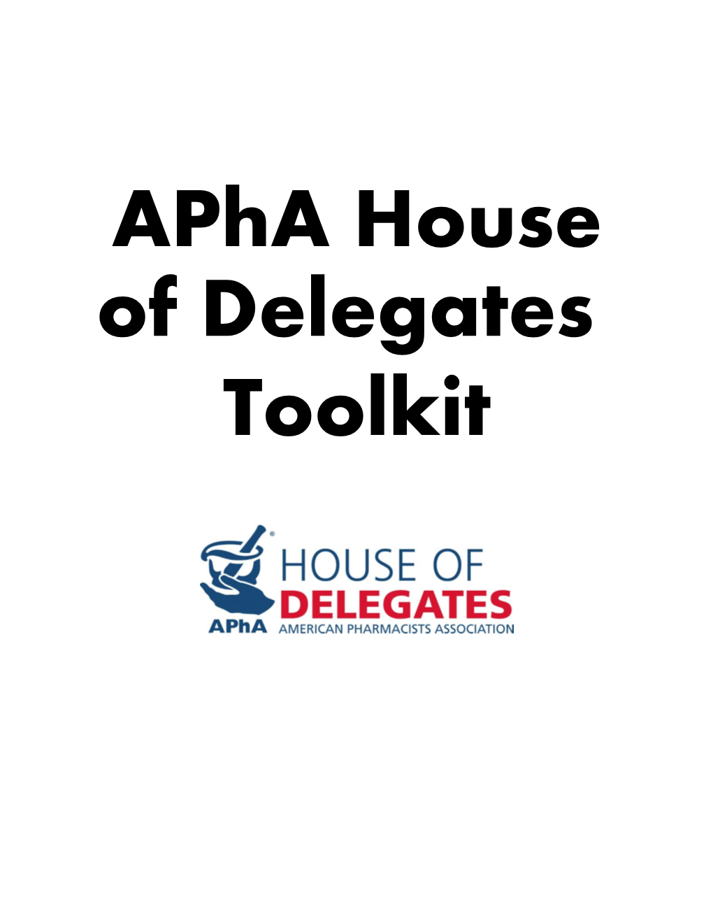 Apha House of Delegates