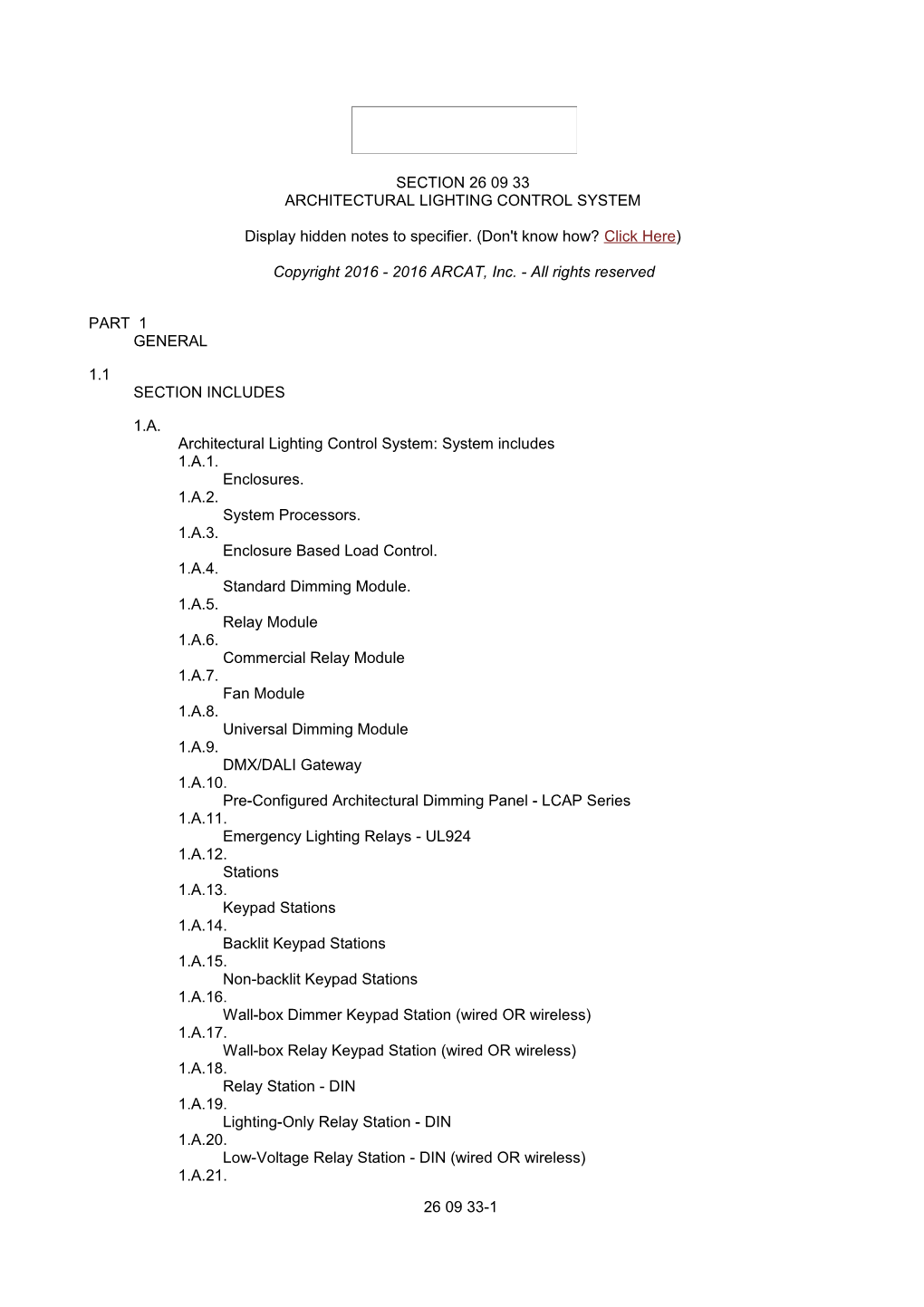 Architectural Lighting Control System s1