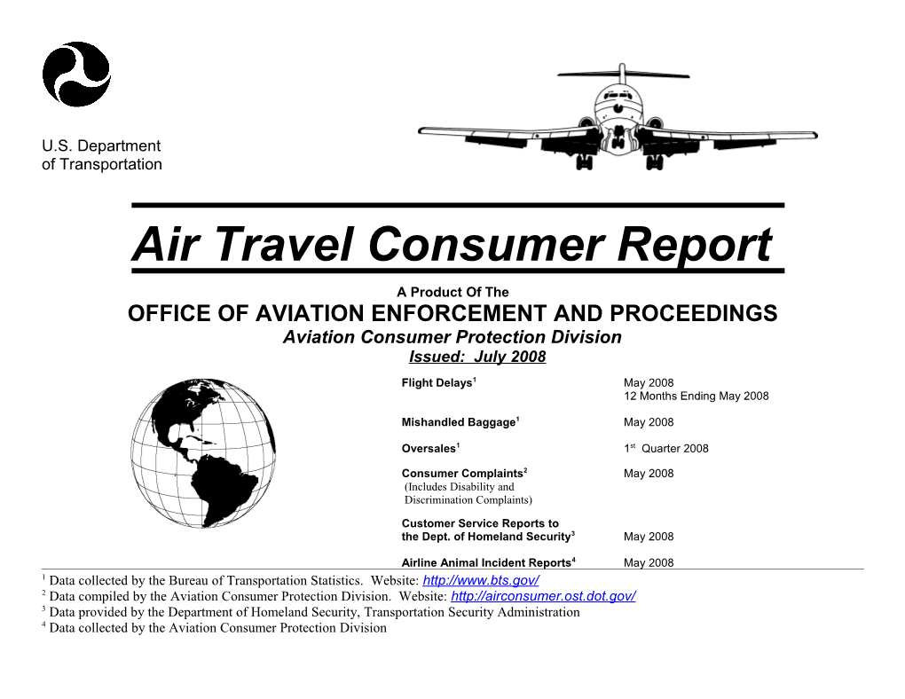 Air Travel Consumer Report s2