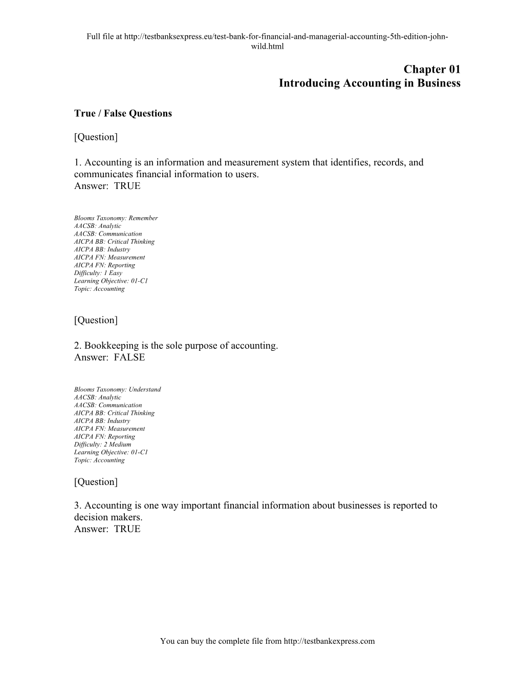 Chapter 01 Grids Introducing Financial Accounting