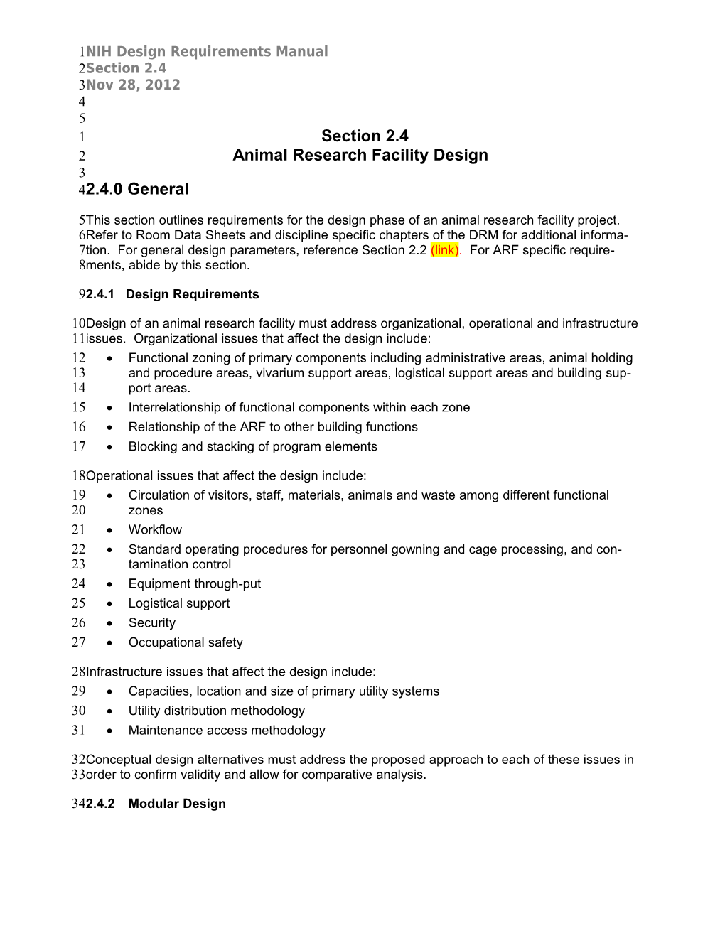 NIH Design Requirements Manual