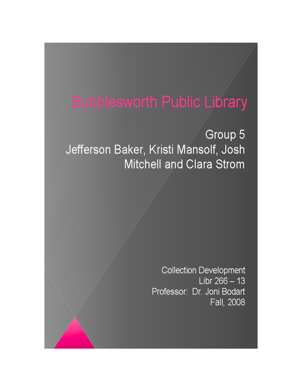 Bubblesworth Public Library