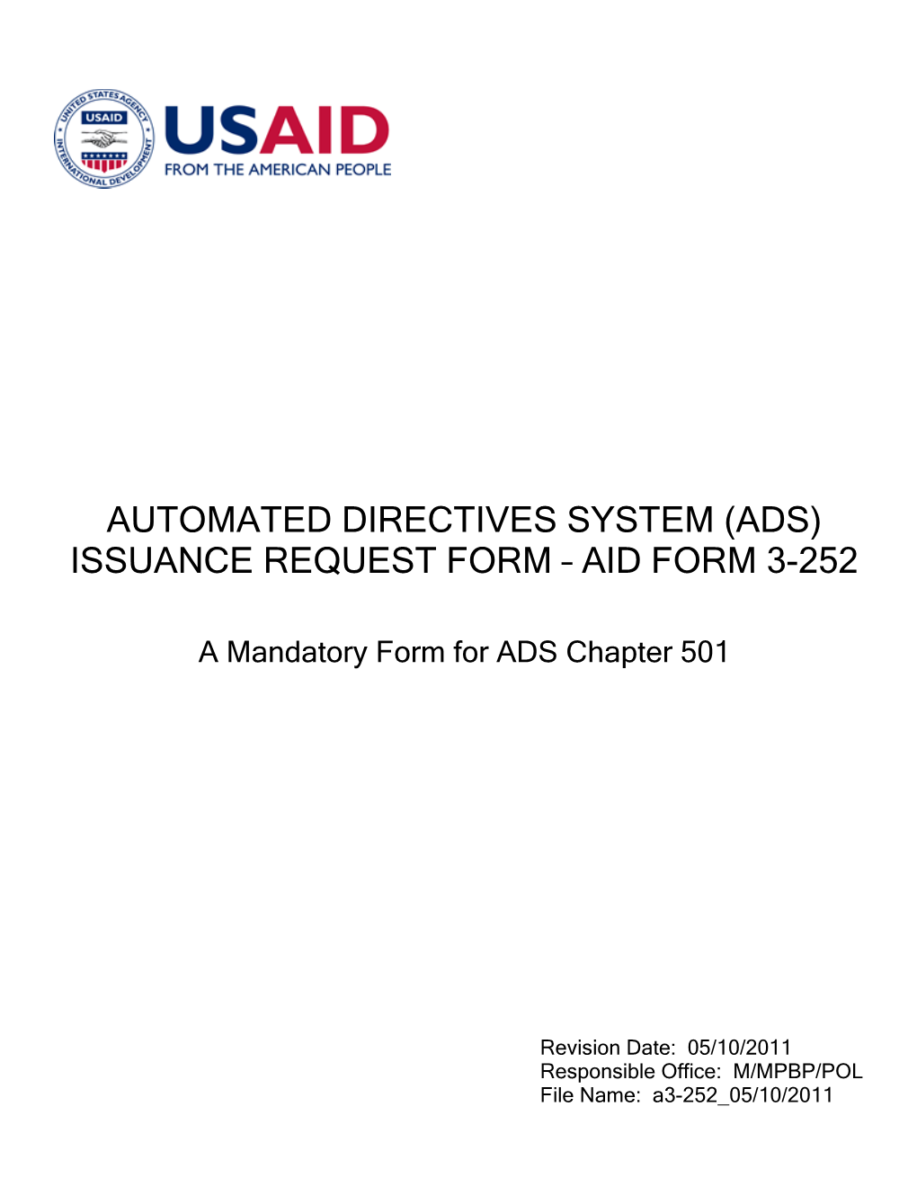 Automated Directives System (Ads)
