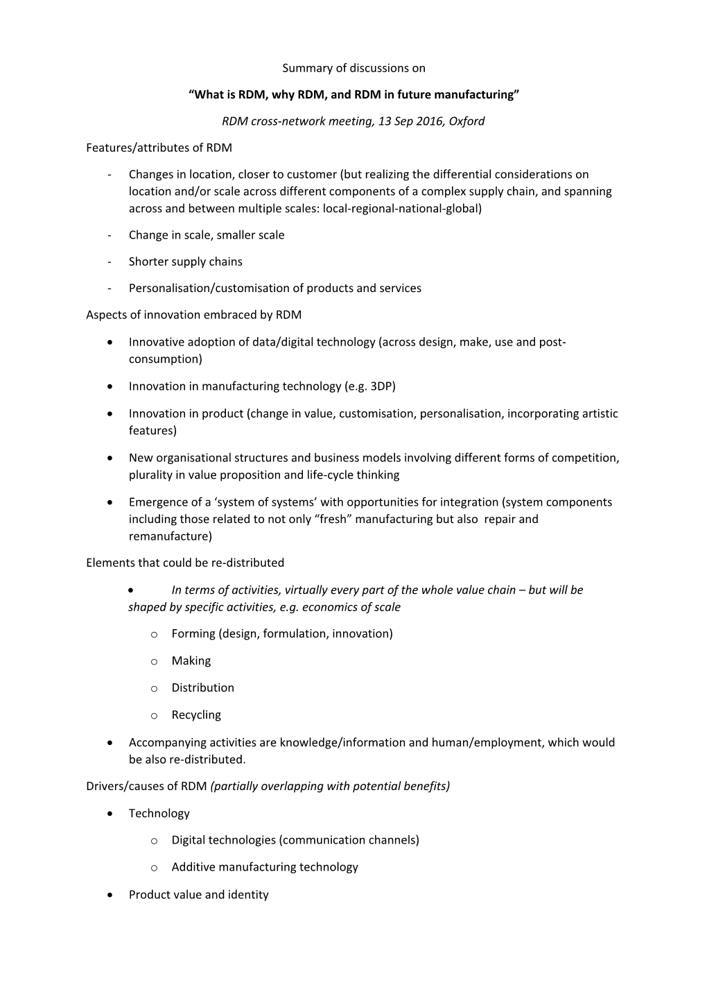 What Is RDM, Why RDM, and RDM in Future Manufacturing