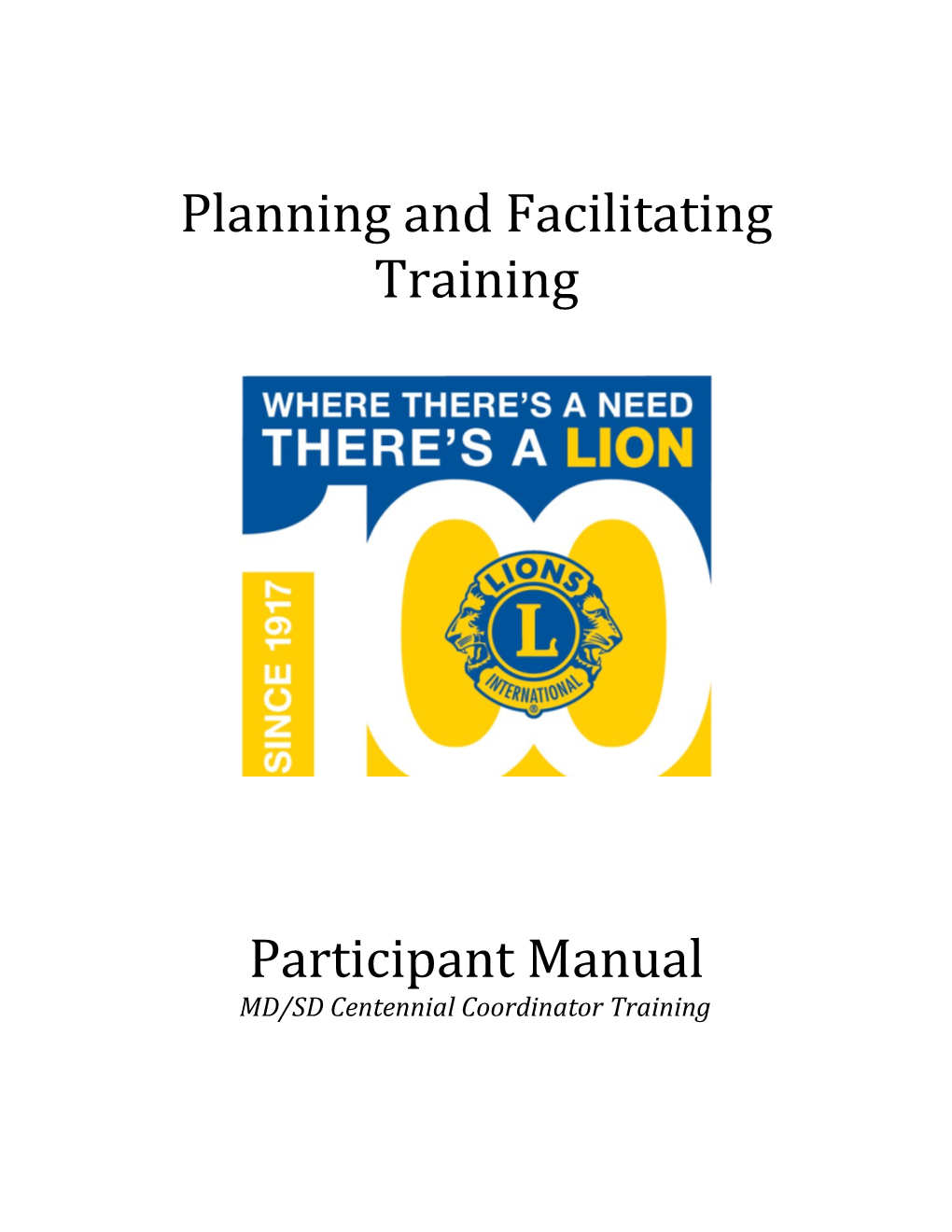 Planning and Facilitating Training