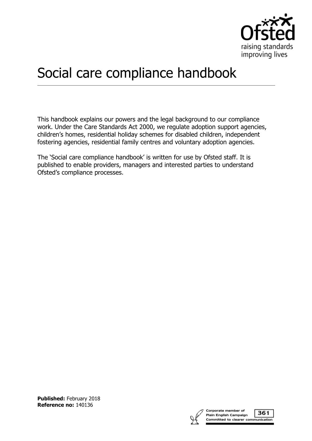 Social Care Compliance Handbook
