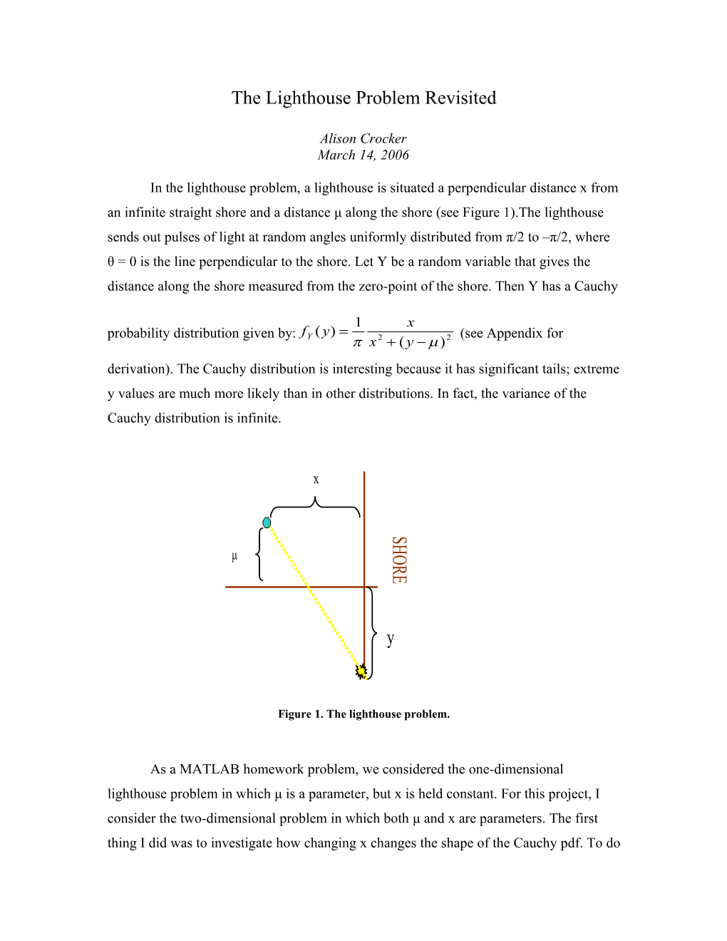 The Lighthouse Problem Revisited