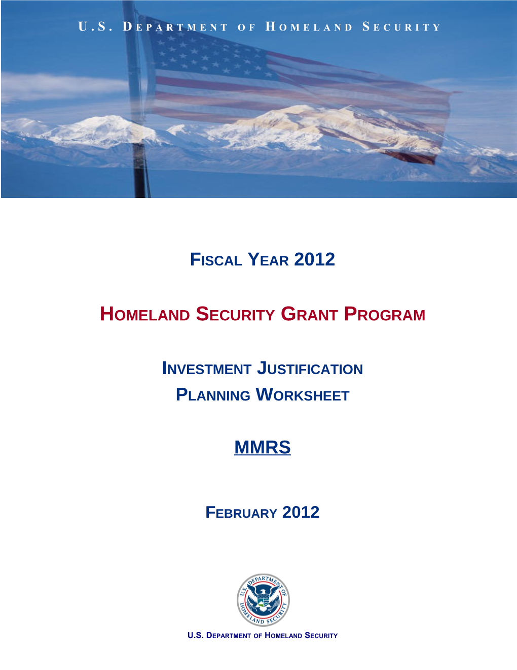 Homeland Security Grant Program