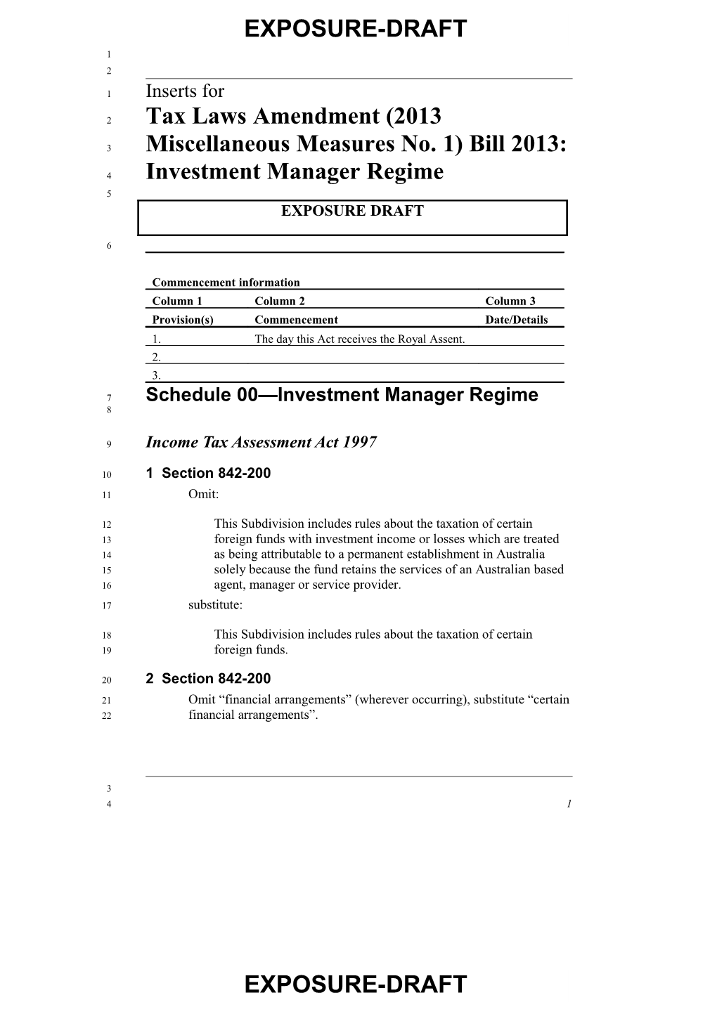 Exposure Draft - Investment Manager Regime - Element 3 - Exposure Draft Two